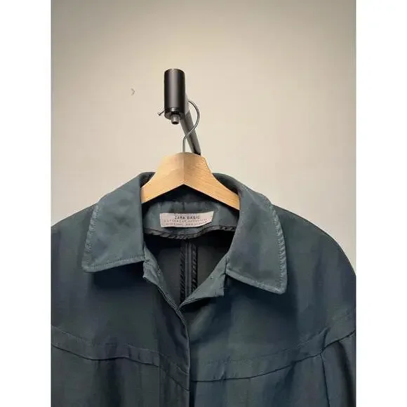 Zara Basic Women's Green Jacket - Picture 3 of 5